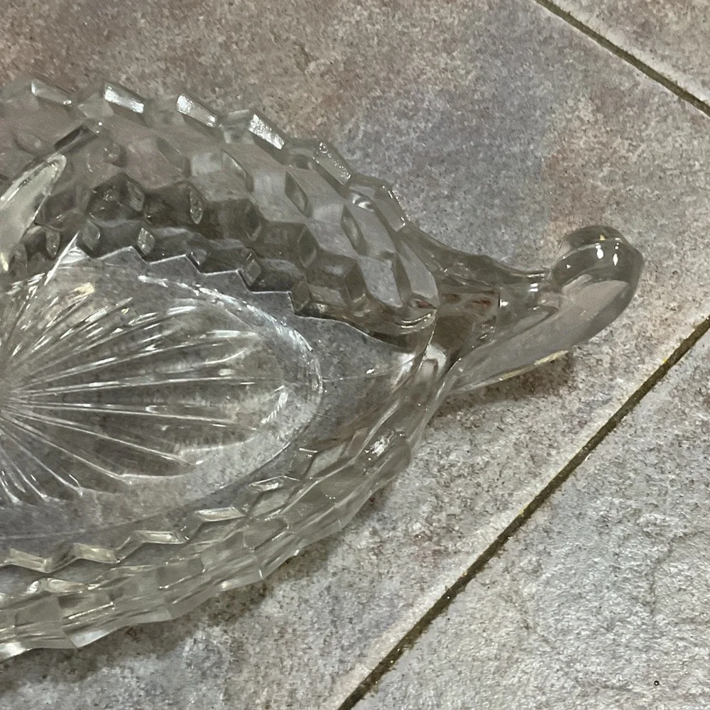 Elegant Clear Glass Serving Tray